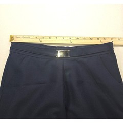 School Award Uniform Navy Blue Cargo Pants Wide Leg Silver Buckle Size 20