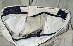 ‘FADED GLORY’ BOYS’ SIZE 5 BEIGE CARGO SHORTS W/ ADJ WAIST