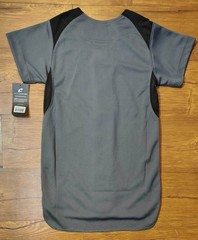 Champro Youth Bull Pen Full Button Jersey -GRAPHITE,BLACK,WHITE Small