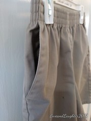 School Uniform Shorts Boys Size 10 Khaki Elastic Waist Band Unisex