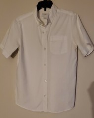 Lot 2-Old Navy Oxford Boys School Uniform Short/Long Sleeve Shirt,Size 10-12