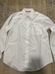 Boys French Toast Uniform White Long Sleeve Dress Shirt Size 14