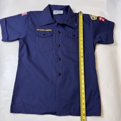 Boy Scouts Of America Youth MED Uniform Shirt Blue South Tx Council Patches652