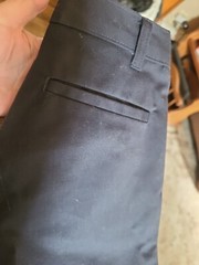 Dickies Boys Navy Pleated Front Slim Fit Uniform Shorts, Size 8 (299)