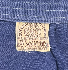 Vintage Cub Scouts BSA Shirt Youth Small Blue Official Uniform Patches Pins 60s