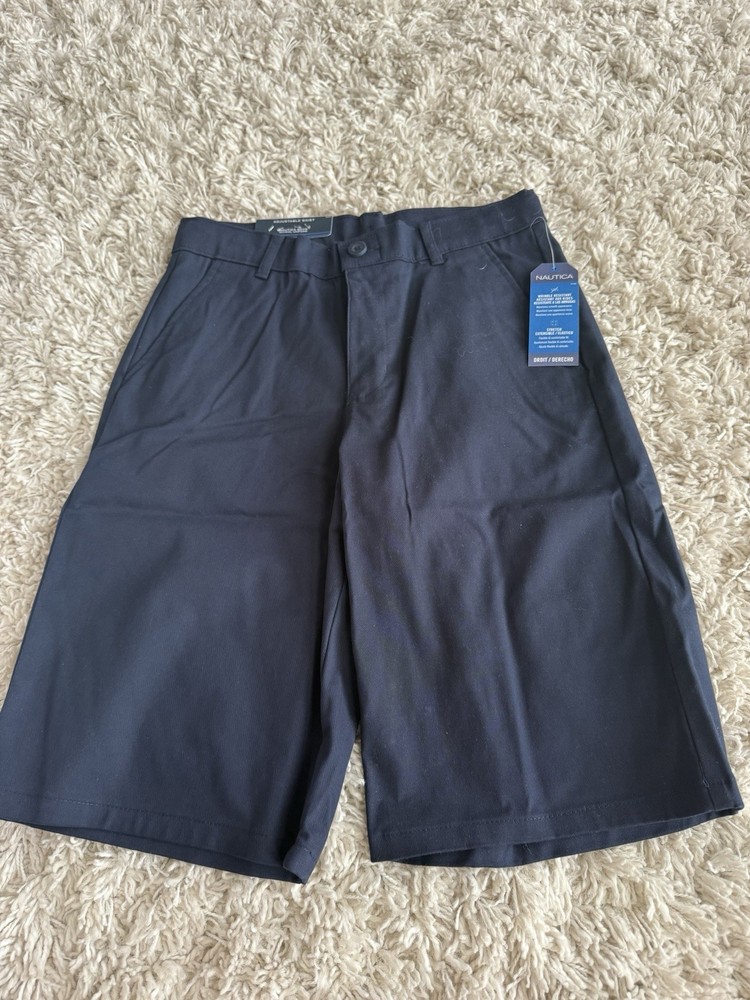 Náutica Boy’s School Uniform Performance Short 18 Regular Navy Blue