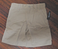 Old Navy Unisex Youth Shorts Beige Khaki School Uniform Pants Child Size 5 NWT