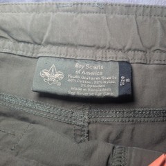 Boy Scouts of America Uniform Shorts Youth Size 18 Army Green Cargo Utility