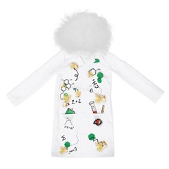 Children’s Scientist Suit Kids Costume White Doctor Dress Outfit