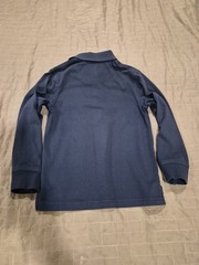 Dennis Uniform Youth Long Sleeve Polo Shirt Navy Blue YXS 5-6 School Uniform Top