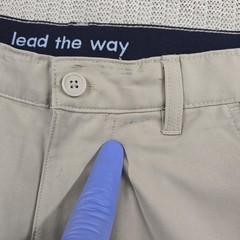 French Toast Uniform Shorts Boys 16 Beige W28 Flat Front School Polyester