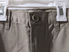 New Boys Cherokee Uniform Pants Size 10 Flat Front Adjustable Waist Khaki Color