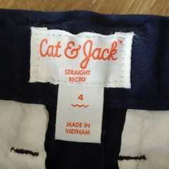 NWT Cat & Jack Youth Boys Blue School Uniform Pants Size 4