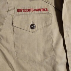 Boy Scouts Shirt Boys Uniform Youth Medium Boys Medium Long Sleeve Vintage L 14