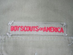 Vintage Boy Scouts Of America Shirt Youth Medium Green Uniform Patches 60s