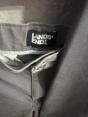 Lands End Boys Gray Pants Size 20 Adjustable Waist School Uniform Lot Of 2