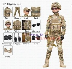 Children’s Spring Autumn Camouflage Suit Special Forces Tactic Training Uniform
