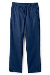 LANDS END Deep Sea Blue Iron Knee Cadet Pants Boys 10 Husky INSEAM 25″ *NEW*