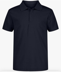 Boys Navy Nautica School Uniform Polo Wicking Collared Shirt Large 14/16 NWT