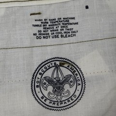 Vintage Boy Scouts of America Shorts Boys 16 Green Uniform BSA Camp Hiking