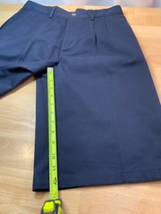New Boy’s Arrow Approved Schoolwear Pleated Bermuda Shorts Sz 18 Reg in Navy*