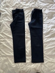 Cat & Jack Navy School Uniform Pants Size 12 lot of two