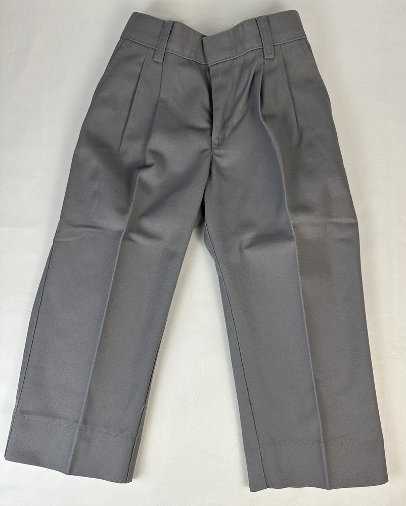 Boys Size 4 Gray School Uniform Pants Tom Sawyer Elastic Waist