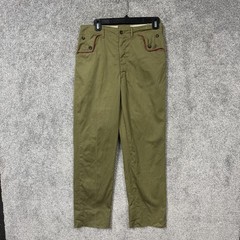 Vintage Boy Scouts Of America Shirt Pants Hat Set Boys 14 Green Uniform Twill