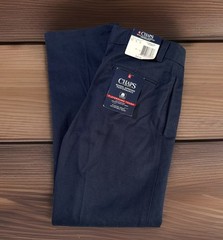 Chaps NWT Boys’ School Approved Blue Pleated Front Pants Size 10 (25×25”)