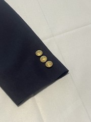 Vintage Boys Blazer Gant Classic Navy Blue Jacket School 16/32 2 Button Gold