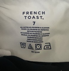 French Toast NWT Boys Chino Shorts School Uniform 7 Navy Blue Pockets Schoolwear