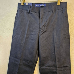 NWT French Toast Relaxed Fit Boys School Uniform Pants: Wrinkle no More: Navy Bl