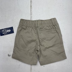 Izod Shorts Boys 3T Khaki School Uniform Flat Front Elastic Waist Schoolwear