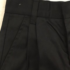 Authentic School Uniform Shorts Boys 6 Black Elastic Waist Pleated Front NWT