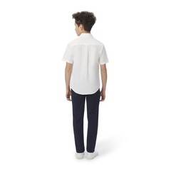 French Toast Boys’ Short Sleeve Classic Poplin Dress Shirt (Kids 14, White