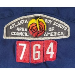 Vintage Cub Scout Youth Uniform Shirt Blue Long Sleeve No Collar w/Insignia