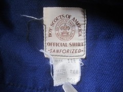 Vintage Cub Scouts BSA Shirt Boys Small Blue Official Uniform Patches 60s