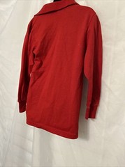 Jerzees Uniform Red Long Sleeve Top/Shirt Size Small Collared Boys Or Girls