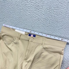 School Uniform Boys 11/12 Beige Khaki Pants Flat Front 34×31 NEW