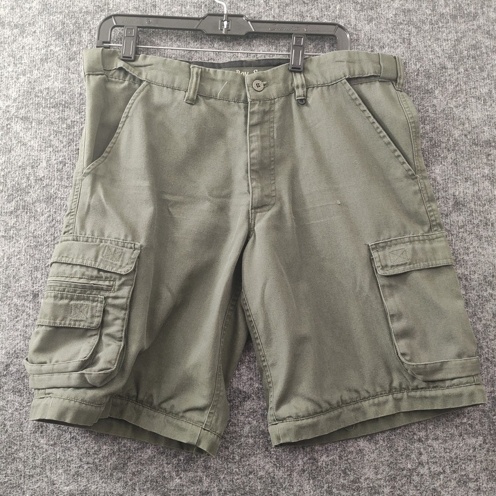 Boy Scouts of America Green Canvas Cargo Convertible Uniform Shorts Youth 20