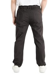 Boys’ Pleated Dress Pants Kids Elastic Waist Twill Straight 10-11 Years Black