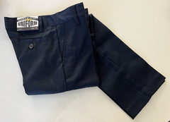 School Uniform Pants Boys 10 Navy Blue Adjustable Waist NEW Authentic Galaxy