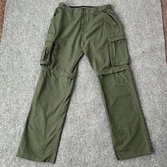 Boy Scouts Of America Pants Youth 34 Green Convertible Cargo Unhemmed
