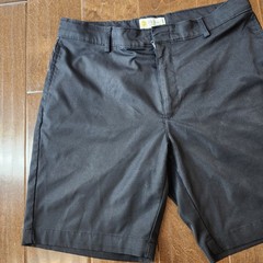 Dennis Boys 14 Husky Black Uniform Shorts Flat Front School Dress