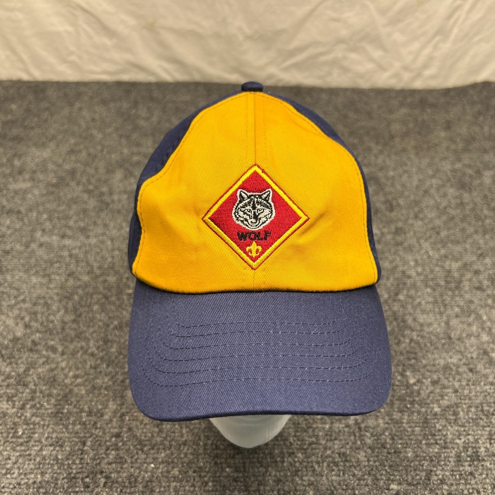Boy Scouts of America BSA Wolf Logo Cap Youth S/M Blue Uniform Hat
