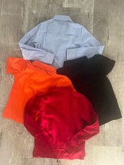 Lot of 4 Shirts Children’s Place Sz 5/6 Boys Red Blue Black Orange EUC
