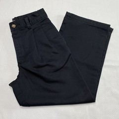 George Boys Uniform Pants sz 7 Black Pleated Adjustable Waist Dark Academia