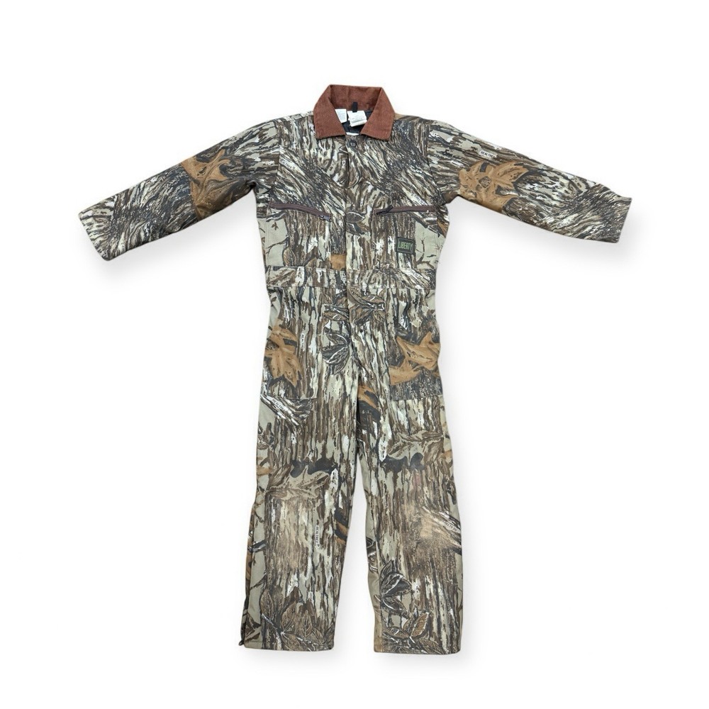 VTG Liberty Rugged Outdoor Gear Realtree Camo Coveralls YOUTH SZ 10 Regular USA