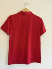 Cat & Jack Polo Shirt Boys Large Red No-Roll Collar Wicking School Uniform NWT