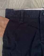 GAP Kids Boys Chino Shorts School Uniform 7 Navy Blue Organic Cotton Schoolwear